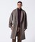 ｢ASSEMBLANC｣シルクブレンドダブルクロスショールカラーコート