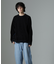 モールヤーンダブルフェイスクルーネックニット