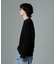 モールヤーンダブルフェイスクルーネックニット