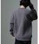モールヤーンダブルフェイスクルーネックニット