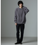 モールヤーンダブルフェイスクルーネックニット