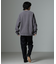 モールヤーンダブルフェイスクルーネックニット