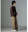 モールヤーンダブルフェイスクルーネックニット