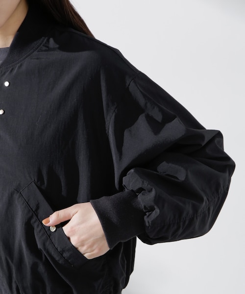 nano universe ナノユニバース ナイロンリブブルゾン NANO universe｜撥水ナイロンリブブルゾン | Rakuten Fashion
