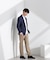 「N TROUSERS PREMIUM」強撚ピケストレッチパンツ(セットアップ可)