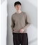 CICAドライタッチ リブクルーネックニット