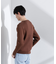 CICAドライタッチ リブクルーネックニット