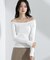 ホルターネックキャミ付きリブトップス
