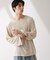 WEB限定／セミシアークルーネックプルオーバー 長袖