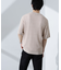 柄編みクルーネックニット 半袖