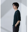 柄編みクルーネックニット 半袖