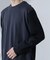 2トーンシルケットTシャツ 長袖