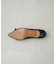 リボンローヒールパンプス