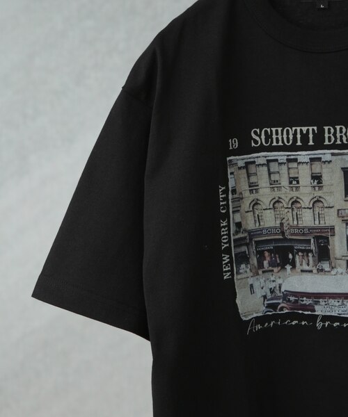SCHOTT/別注 ’PHOTO’ S/S TEE Schott／別注 