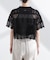 ODAKHA／crazy lace short knit