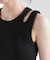 ランダムリブカップ付きスラッシュタンクトップ