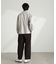 WEB限定／リネンライク開襟シャツ 長袖