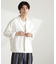 WEB限定／リネンライク開襟シャツ 長袖