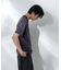 Anti Soaked(R)  汗染み防止 ボーダーミドルシルエットTシャツ