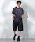 Anti Soaked(R)  汗染み防止 ボーダーミドルシルエットTシャツ