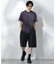 Anti Soaked(R)  汗染み防止 ボーダーミドルシルエットTシャツ