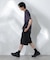 Anti Soaked(R)  汗染み防止 ボーダーミドルシルエットTシャツ