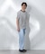 Anti Soaked(R)  汗染み防止 ボーダーミドルシルエットTシャツ