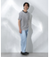 Anti Soaked(R)  汗染み防止 ボーダーミドルシルエットTシャツ