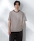 Anti Soaked(R)  汗染み防止 ボーダーミドルシルエットTシャツ