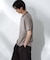 Anti Soaked(R)  汗染み防止 ボーダーミドルシルエットTシャツ