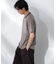 Anti Soaked(R)  汗染み防止 ボーダーミドルシルエットTシャツ