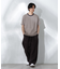 Anti Soaked(R)  汗染み防止 ボーダーミドルシルエットTシャツ