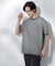Anti Soaked(R)  汗染み防止 ボーダーミドルシルエットTシャツ