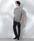 Anti Soaked(R)  汗染み防止 ボーダーミドルシルエットTシャツ
