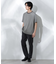 Anti Soaked(R)  汗染み防止 ボーダーミドルシルエットTシャツ