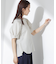 変形スリーブプルオーバーブラウス