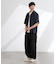 オリジナルパターン開襟シャツ 半袖