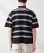 ミラノリブボーダーニットポロ