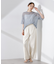 楊柳チェックシアーカットTシャツ