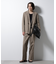 「BELGIUM LINEN FABRICS」リネンコットンダブルジャケット(セットアップ可)