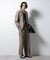 「BELGIUM LINEN FABRICS」リネンコットンダブルジャケット(セットアップ可)