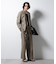 「BELGIUM LINEN FABRICS」リネンコットンダブルジャケット(セットアップ可)