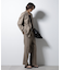 「BELGIUM LINEN FABRICS」リネンコットンダブルジャケット(セットアップ可)