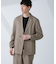 「BELGIUM LINEN FABRICS」リネンコットンダブルジャケット(セットアップ可)
