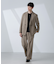 「BELGIUM LINEN FABRICS」リネンコットンダブルジャケット(セットアップ可)