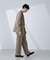 「BELGIUM LINEN FABRICS」リネンコットンダブルジャケット(セットアップ可)