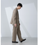 「BELGIUM LINEN FABRICS」リネンコットンダブルジャケット(セットアップ可)