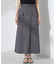 フラップポケットフレアスカート