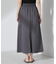 フラップポケットフレアスカート