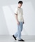 「NJ／CLUB」 針抜きリンガーTシャツ